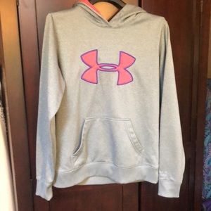 Under Armour Grey and Pink Sweatshirt!